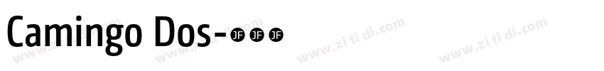 Camingo Dos字体转换